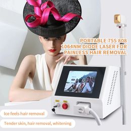 2023 Portable 808 Diode Laser Hair Removal Machine Super Parmenant Hair Removal For Female Hair Removal
