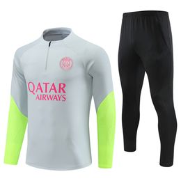 22 23 24 Psges Tracksuit Soccer Jersey Shirt MBAPPE Football Jerseys Training Suit Jacket 22 2023 2024 Chandal Futbol Survetement Foot M 4927