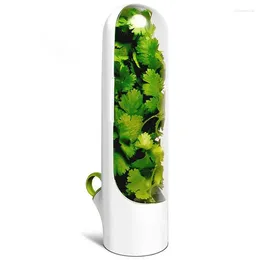 Storage Bottles Premium Container Vanilla Fresh-Keeping Cup For Vegetables Dill Leaf Food Preservation Bottle Keeper