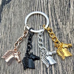 Keychains Horse Key Chains Fashion Pet Jewellery Trendy Head Car Keychain Bag Keyring For Women Men