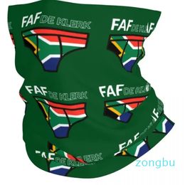 Scarves Faf De Klerk Springbok Rugby Bandana Neck Gaiter Printed Champion Balaclavas Wrap Scarf Headband Fishing Men Adult Breathable