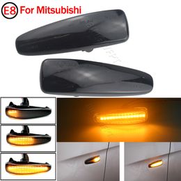 For Mitsubishi Lancer Evolution Evo X Outlander Sport RVR ASX Mirage 2014+ LED Side Fender Dynamic Turn Signal Light Marker Lamp