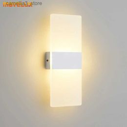 Wall Lamps Creative new modern minimalist wall lamp bedroom staircase living room hotel corridor lighting fixture LED bedside wall sconces Q231127