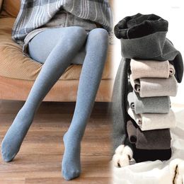 Women's Leggings Women Girls Pantyhose Skinny Winter Warm Thickened Pants Slim High Waist Stockings Solid Comfortable Stretchy Thermal