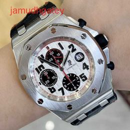 Ap Swiss Luxury Watch Men's Watch Royal Oak Offshore Series 26170st Silver White Panda Plate Calendar Timing Automatic Mechanical Precision Steel Sports Male Watch