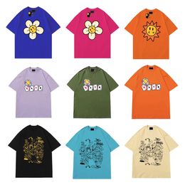 Mens T Shirt 22SS with Printed Men Women Tee smlie face Fashion Summer house Tees Short Sleeve Crew Neck Casual sun drews T-shirt S-3XL