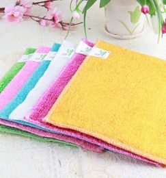 Reusable Cleaning Cloth Bamboo wood fiber dishcloth thickened not easy to lose hair lazy dishwashing towel6321134