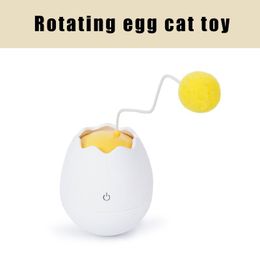 Toys Egg cat swing ball toys with soft plush ball decoration cat teaser toy interactive catching game supplies for pets popular goods