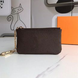 New Fashion style coin pouch men women Purses lady Leather Classic VINTAGE coin purse key wallets mini wallet with box dust bag #8283M