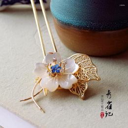 Vintage Pearl Handmade Shell Hairpin Hair Sticks Bun Kimono COSPLAY Accessories Headwear Do-up Tools