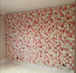 40x60cm Artificial Flowers Row 18 Designs Silk Hydrangea Wall Panel Party Wedding Background Baby Shower Supplies Simulation Flowe7219660