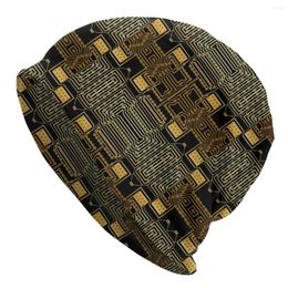 Berets Fashion Women Men Knit Hats Adult Circuit Board Electronic Technology Skullies Beanies Caps Computer Mainboard Bonnet