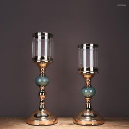 Candle Holders Creative Gold Centros De Mesa Para Boda Candelabra Votive Holder Candlestick Candles Home Decoration