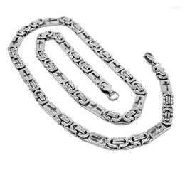 Chains AMUMIU Men's Stainless Steel Cuban Link Chain Necklace Black Gold Color Curb For Men HZN192