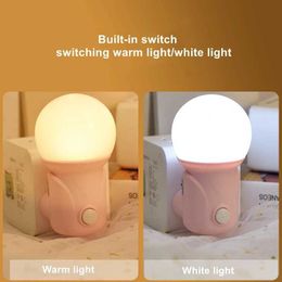 s Creative EU Plug LED Night ON/OF Baby Nursing Eye Sleep Light Bedroom Led Energy Saving For Home Decor and Emergency Lamp AA230426