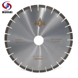 Zaagbladen RIJILEI 400MM Silent Marble Diamond Cutting Saw Blades cutter blade for marble stone Sharp cutting circular Cutting Tools