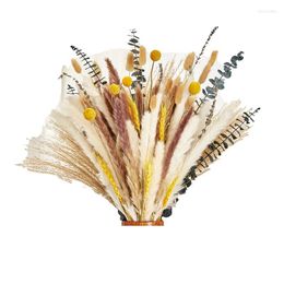 Decorative Flowers 125Pcs Dried Plants Branches Vase Filler With Fluffy Pampas Floral Arrangements For Boho Home Room Wedding Decorations