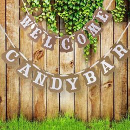 Party Decoration WELCOME CANDAYBAR Banner Wedding Po Props Birthday Pography Garden
