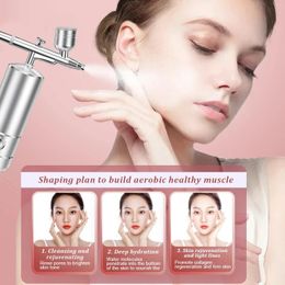 Face Care Devices Household Handheld Oxygen Injection Instrument High Pressure Nano Spray Rechargeable Water Refill 231124