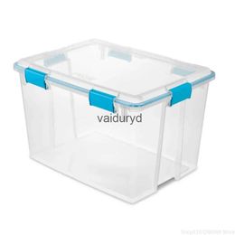 Storage Boxes Bins 80-Quart Washer Box with Lid and Latch Clear/Aqua for Adults storage containersvaiduryd