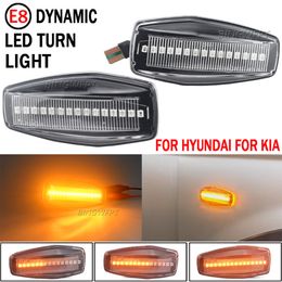 A Pair Dynamic Blinker LED Light Side Marker For Hyundai Tucson Terracan Coupe Trajet Matrix Elantra XD i10 Getz Sonata XG