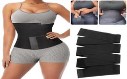 Party Favor Waist Trainer Women Slimming Sheath Snatch Me Up Bandage Wrap Body Shaper Tummy Shapewear Trimmer Belt Corset Top Stre7708360