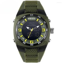 Orologi da polso Orologi di moda Uomo LED Sport Orologio militare Quadrante in lega resistente Orologio analogico maschile al quarzo digitale Relogio Masculino 1008