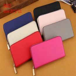 brand fashion designer women long pu wallets clutch bag with card holder Top quality bags key card coin holders purse leather mini220n