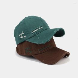 Ball Caps Vintage Art Spring And Summer Hat Men's Women's Outdoor Water Wash Hole Fashion Baseball Speckle