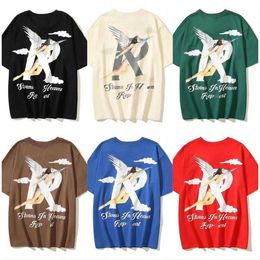 2024 Men's T-Shirts Reprreesent t shirt Cotton Owner's Club Tee Brown Grey Green Blue Casual Reprreesent Short Sleeves Oversized fashion clothing Size S-XL