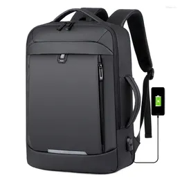 Backpack Travel For Men 40L Large Capacity Expandable Laptop USB Port Waterproof Multi-functional Bag