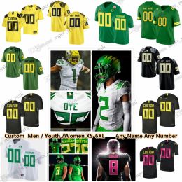 NCAA Custom Oregon Ducks College Football Jerseys Bo Nix Jerry Mixon Jaeden Moore Blake Purchase Jake Shipley Connor Soelle Will Straton Tei High