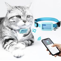 Trackers Pet Cat Smart PositioningTracker Waterproof Antilost Bluetoothcompatible Tracking Locator Pet Supplies