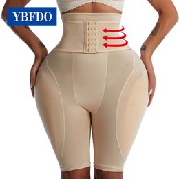 Womens Shapers YBFDO Fake Buttocks Women Ass Butt Lifter Enhancer Shapewear Panties Hip Pads High Waist Body Underwear Shaper Pants 230426