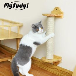 Scratchers Sisal WallMounted Cat Scratching Post On The Wall Cage For Cats Climbing Play Cat Wall Furniture Kitten Scratchers Board Toys