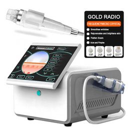 2024 Super Hot Gold Fractional RF Microneedle Device Skin Tightening Acne Scaring Removal Skin Lifting Rf Fractional Microneedling collagen Rebuild Instrument
