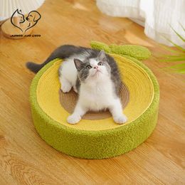 Toys Cat Scratching Board Toy Sisal Rope Grinding Paws Cat Nest Rest and Play Avocado Cats Scratcher Wearresistant Pet Home Supplies