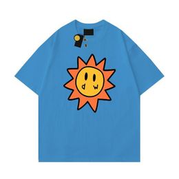 Drawdrew T Shirt Men Designer T Shirt Smiley Sun Playing Cards Tee Drawdrew T Shirt Graphic Printing Drew Tshirt Summer Trend Short Sleeve Casual Shirts Top 9848