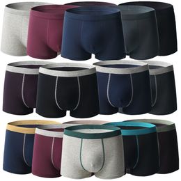 Underpants Large Size Mens Underwear Plus Fat Male Bigger Cotton Boxer Shorts Antibacterial Fabric Soft Comfortable Breathable L6XL 230426