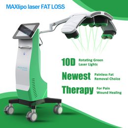 NEW 10D Lipolaser maxlipo Master Slimming machine Wavelength 532nm 360 Degree Scanning Laser For Body Slimming Fat Loss Without Downtime NO Risk laser therapy