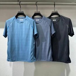 Men's T Shirts High Quality Spring And Summer Thin Ice Silk Short Sleeve T-shirt Quick Drying Breathable Leisure Outdoor Sports