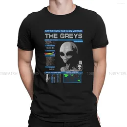 Men's T Shirts Alien UFO Cotton TShirt Our Visitors The Greys Elegant Shirt Homme Men Clothes Printing Big Sale