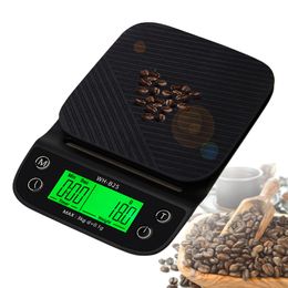 Household Scales High Precision Household Coffee weighing scale 3kg/0.1g Drip Coffee Scale With Timer Portable Electronic Digital Kitchen Scale 230427