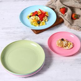 Plates Creative PP Plastic Dish For Snack Bone Spitting Fruit Home Dessert Plate Serving Tray 4Pcs