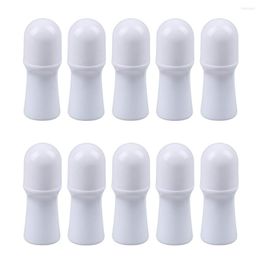 Storage Bottles 3pcs 30ml Plastic White Roll On Bottle Empty Refillable Deodorant Containers With Roller Ball Travel Cosmetic Container