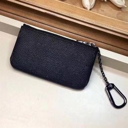 Classic short wallets bags for women pockets crossbody card holders for ladies real leather pvc Coin Purse for men 12x7cm239P