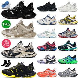 18ss Sport Track 3 3.0 Top Quality Designer Brand Casual Shoe Leather Nylon Printed Triple Black White Beige Luxury Tess.s Gomma Sports Trainers Mens Womens Sneakers 45