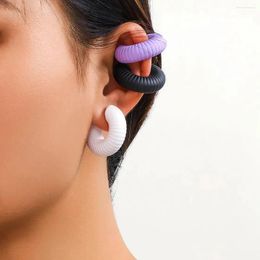 Backs Earrings DIEZI Multicolor One Piece CCB Plastic Jewelry No Ear Piercing Clip For Women Men Party Punk Gift Cuff