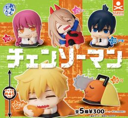 Anime Manga Stasto stand stone capsule toys anime Onemutan chainsaw man Denji Pochita Makima Aki Hayakawa power sleeping figures gashapon Z0427