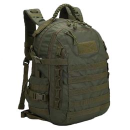 School Bags 35L Camping Backpack Waterproof Trekking Fishing Hunting Bag Military Tactical Army Molle Climbing Rucksack Outdoor Bags mochila 230426